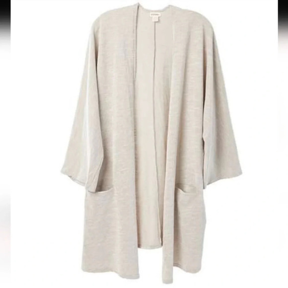 Donni. | Ribbed Lightweight Sandwash Cardigan Sweater, One Size Fits All - Picture 1 of 8